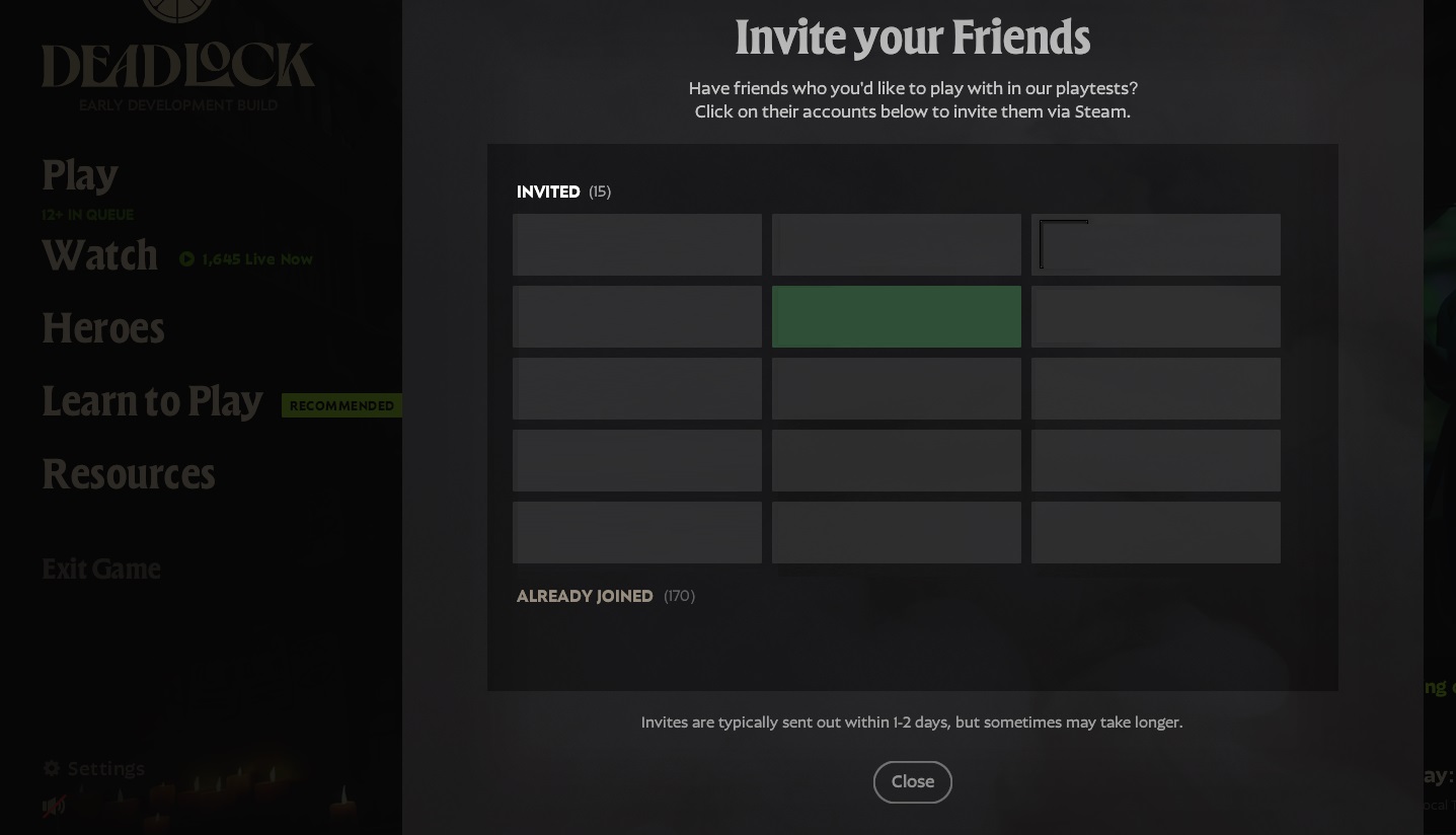 Инвайт в Deadlock получить доступ в закрытый тест